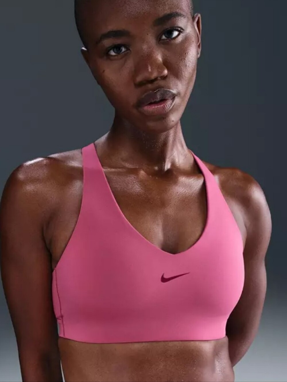 Nike Universa Dri-Fit Medium Support Padded Sports Bra in Sweet Beet, NWT